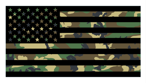 "Woodland US Flag" 3'x5' Polyester Flag