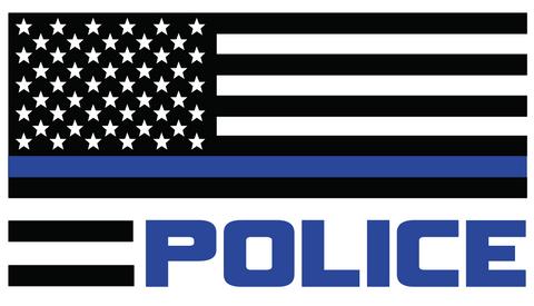 Police Flag TBL Decal