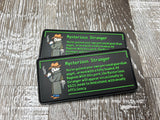 "Mysterious Stranger" PVC Patch (bin 68)