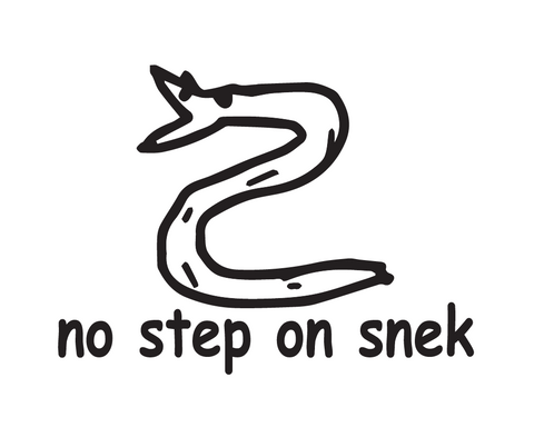 "No Step on Snek" Vinyl Decal