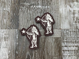 “Star and Bow” PVC patch (bin 47)