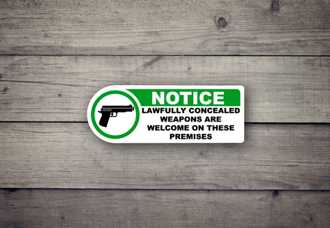 Lawful Carry Permitted - Sticker