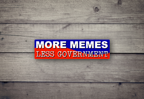 More Memes, Less Government - Sticker