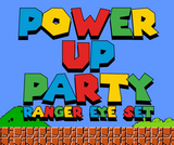 "PowerUp Party Ranger Eye" PVC Patch SET (bin)