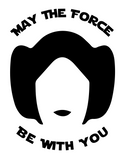 Princess Leia Holographic Vinyl Decal