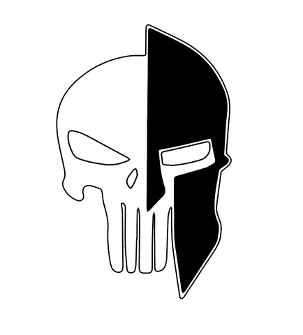 Spartan/Punisher decal