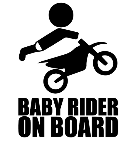 "Baby Rider on Board"  Decal