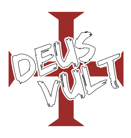 "Deus Vult" 2 color Decal