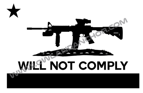 Will Not Comply Decal