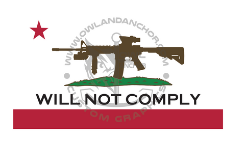 "Will Not Comply" Graphic