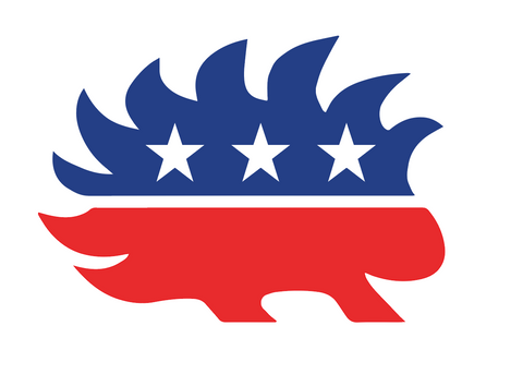"Libertarian Porcupine"  Decal