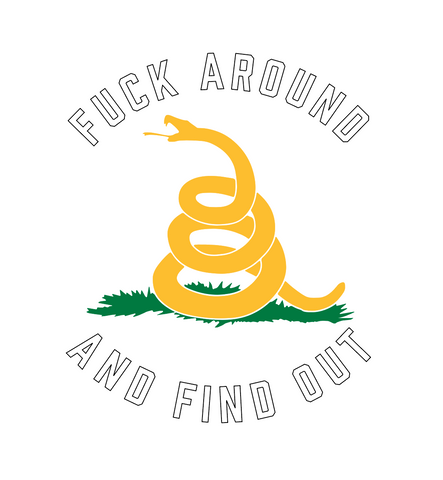 "F Around and Find Out" 3 color Decal