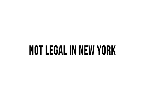 "Not Legal in New York"  Decal