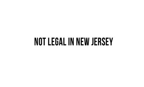 "Not Legal in New Jersey"  Decal