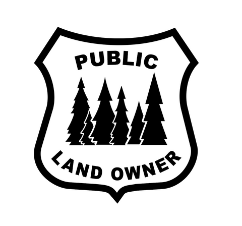 "Public Land Owner"  Decal