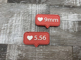 “Ammo Hearts" PVC Patch (bin 116)