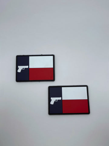 “TX Gun Flag" PVC Patch (bin 6)